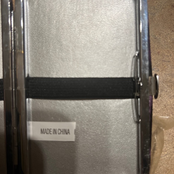 Purple leopard print cigarette or card wallet case - Picture 7 of 7